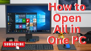 How to open hp 200 g3 allinone pc [upl. by Leaper]