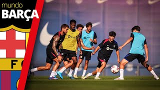 BARÇA ENTRENAMIENTO Sesión de TARDE con HANSI FLICK y THIAGO ALCÁNTARA  FC Barcelona [upl. by Ribaj]