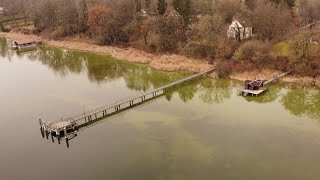 Luftaufnahmen Dampfersteg Holzhausen am Ammersee  Februar 2021 [upl. by Ecitnirp]