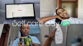 Self pamper day  face masks skin care hair care etc [upl. by Nwahsyd]