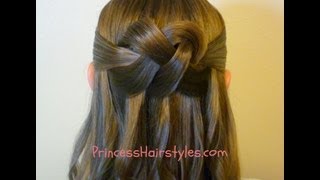 quotWoven Knotquot Half Up Hair Style Homecoming Hairstyles [upl. by Alisha994]