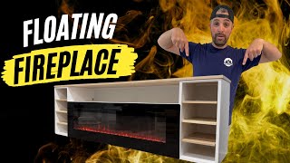 DIY Floating Fireplace [upl. by Minsat897]