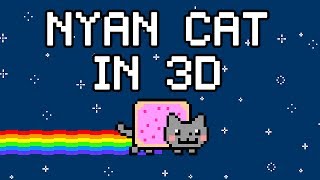 Nyan Cat in amazing 3D [upl. by Wojak508]