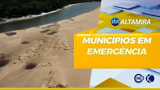 Governo Federal reconhece estado de emergência hídrica em municípios do Xingu  SBT Altamira [upl. by Eimareg]