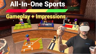 All In One Sports VR Oculus Quest 2 Gameplay  Impressions  Darts Archery Bowling and More [upl. by Jonis]