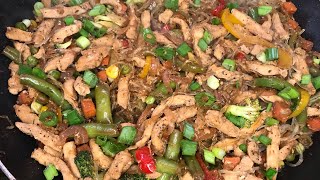 Chicken amp Kelp Noodle Stir Fry  Low Carb Meal Prep  Sherika’s Kitchen [upl. by Neenej953]