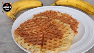 Bananenwaffeln Rezept  Waffeln ohne Zucker schnell und leicht zubereitet  NaDas Welt Rezepte [upl. by Allerbag]