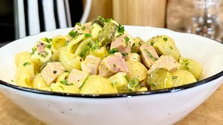 Ma salade de pâtes au jambon tomme de brebis cornichons et câpres [upl. by Moberg]