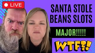 🔴 SANTA amp BEANS BATTLE FOR 10000 LIVE slotsanta beansslots casino slots [upl. by Enorahs]