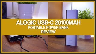 ALOGIC USBC 20100mAh Portable Power Bank  Review [upl. by Uaeb829]