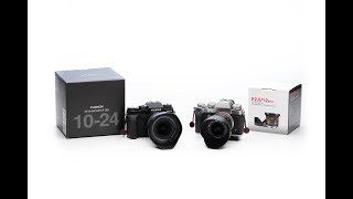 Große Weitwinkelobjektive für Fujifilm  FF1024mm vs Samyang 12mm [upl. by Otilopih]