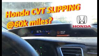 Honda CVT SLIPPING 60k miles Repair  TPMS Calibration [upl. by Anilys]