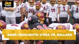 HS FOOTBALL ODEA VS BALLARD [upl. by Elitnahc]