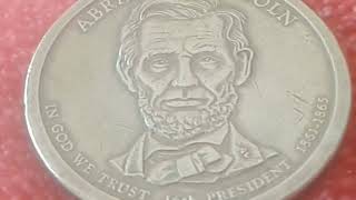 Valuable Commemorative World US coin Lincoln Presidential one Dollar Value 2010P Abraham Lincoln [upl. by Aner704]