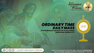 Thursday of the Twenty Ninth Week in Ordinary Time  730 AM Holy Mass  October 24 2024 [upl. by Machutte]