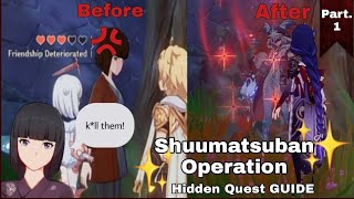 Shuumatsuban Operation Momoyo Quest Part 1 HIDDEN QUEST Guide 【Genshin Impact】 [upl. by Namya349]