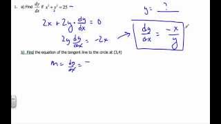 IB HL Math Implicit Differentiation 1 [upl. by Nary]