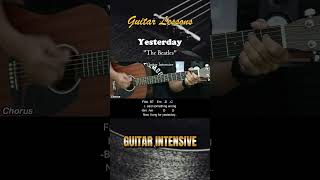 Yesterday  The Beatles  EASY Guitar Tutorial with Chords  Lyrics  Guitar Lessons guitarlessons [upl. by Aremmat323]