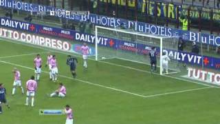 Secondo gol di Pazzini  Inter vs Palermo 32 [upl. by Tammie]