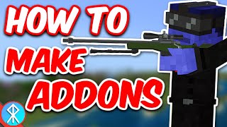 How To Make Minecraft Addons Tutorial  BedrockMCPE [upl. by Ellimac]