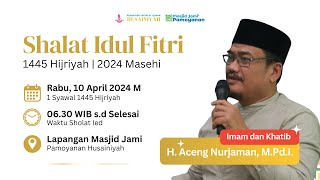 LIVE  Shalat dan Khutbah Idul Fitri Masjid Jami Pamoyanan 1445 H  Ust H Aceng Nurjaman MPdI [upl. by Beyer443]