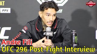 Andre Fili Says Knockout of Almeida quotFelt Like His UFC Debutquot  UFC 296 [upl. by Glenna772]