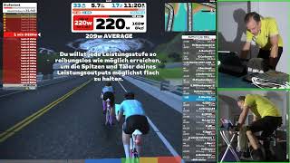 Zwift FTP Stufentest Ramptest [upl. by Faye]