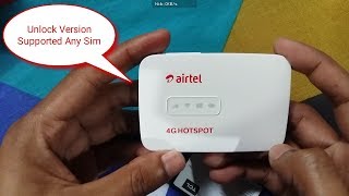 Airtel MW40CJ 4G Hotspot  Unlock Version  Unboxing amp Review [upl. by Neerroc]