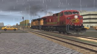 TRAIN AND RAIL YARD SIMULATOR AWVR STACK CARS DPU 🇺🇸🚂111024 [upl. by Adrian]