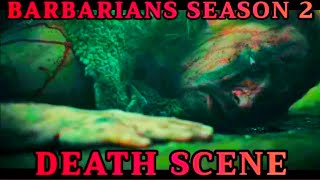 Barbarians  Season 2  2022  Germanicus Kills Folkwin Wolfspeer  Death Scene [upl. by Eddana]