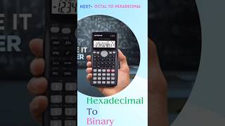 Hexadecimal to Binary Using Calculator calculator shorts tricks hacks [upl. by Rinaldo949]