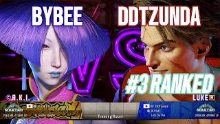 SF6 ByBee AKI Vs DDTZunda 3 Ranked Luke  Street Fighter 6 Pro Sets Gameplay [upl. by Jocelyn]