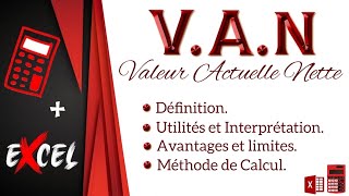 La Valeur Actuelle Nette VAN  Finance Facile [upl. by Nodnas844]