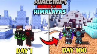 100 Days In The HIMALAYAS  Minecraft Hardcore Duo Challenge [upl. by Nagel199]