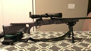 Boyds thumb hole featherlight stock install on Savage 111 3006 Part 1 [upl. by Llerref]