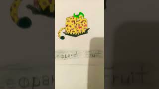 drawing art Blox fruit  Leopard fruit [upl. by Levania]