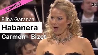 Opera Lyrics  Elina Garanca ♪ Habanera Carmen Bizet ♪ English amp French [upl. by Ash]