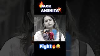 Jack vs Anshita Fight😂🔥bbshorts biggboss8 [upl. by Kezer]