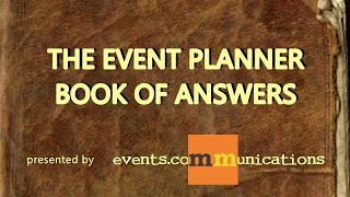 Event Planner Book of Answers [upl. by Legnaros828]