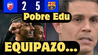 ESTRELLA ROJA 25 BARCELONA DOBLETE DE LEWANDOWSKI LO QUE NO METE MBAPPE el abuelo si 😎 [upl. by Esaertal537]