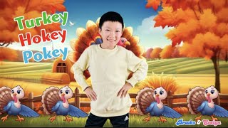 Kids Song The Turkey Hokey Pokey with LyricsHokey Pokey Song for ThanksgivingChildren Sing Along [upl. by Aisatna]