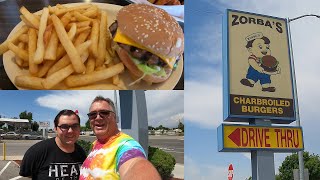 ZORBAS CHARBROILED BURGERS WE GOT SO MUCH FOOD [upl. by Burrus897]