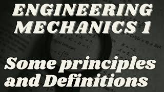 Some definitions and Principles in Statics EyereSolutions [upl. by Alessandra]