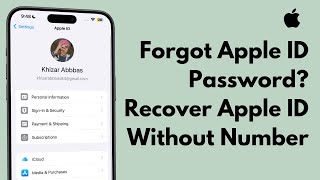 Forgot Apple ID Password How to Recover Apple ID Password without Phone Number  2024 [upl. by Saito113]