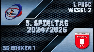 Tische 58 Spieltag ⚔️ Verbandsliga SG Borken 1 🆚 1 PBSC Wesel 2 [upl. by Tillfourd677]