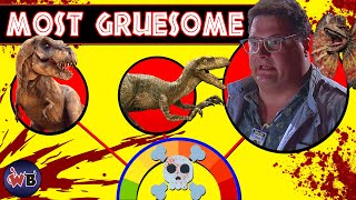 Jurassic Park Series Deaths Gruesome to Most Gruesome 🦖☠️ [upl. by Queen474]