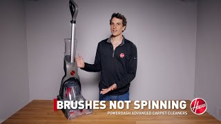 Hoover PowerDash Advanced  Troubleshooting Brushes Not Spinning Issues [upl. by Anema102]