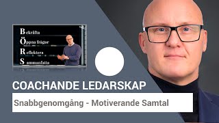 Motiverande Samtal  Exempel och Modellen BÖRS [upl. by Slaohcin]