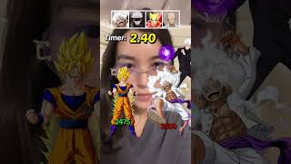 Goku vs 4 dragonball db goku anime gojo dragonballsuper dbz dbs naruto shorts funny [upl. by Annairb761]