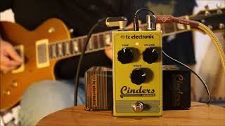 TC Electronic Cinders Overdrive with humbucker  quotFearies wear boots bluesquot [upl. by Ford481]